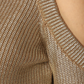 Daisy Gold Shimmer Jumper with Shoulder Detail