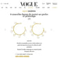 Baroque Pearl Large Hoops as seen in Vogue Paris - Rose Gold