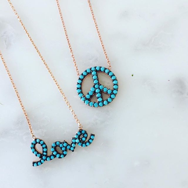 Lucky Eyes Turquoise Peace Necklace - 'Ibiza Vibes' Collection