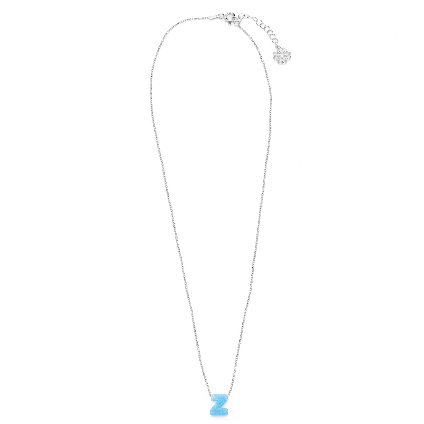 Alphabet Z Letter - Opal Necklace