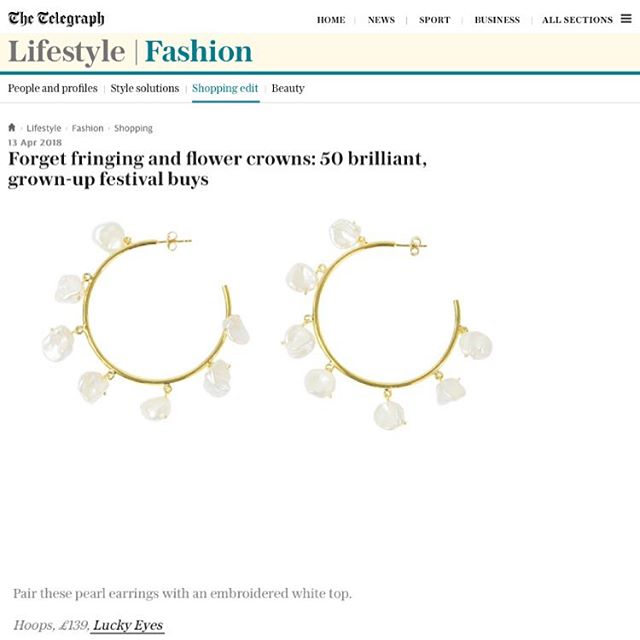 Baroque Pearl Large Hoops as seen in Vogue Paris