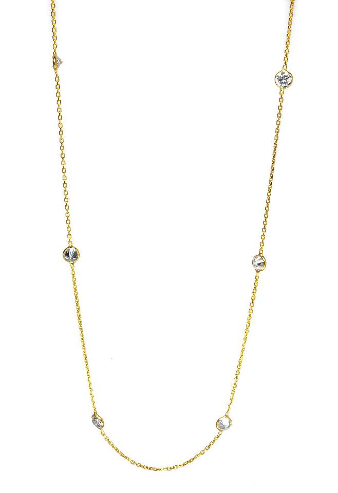 Long Chelsea Necklace With 'Large' Crystals - 110cm