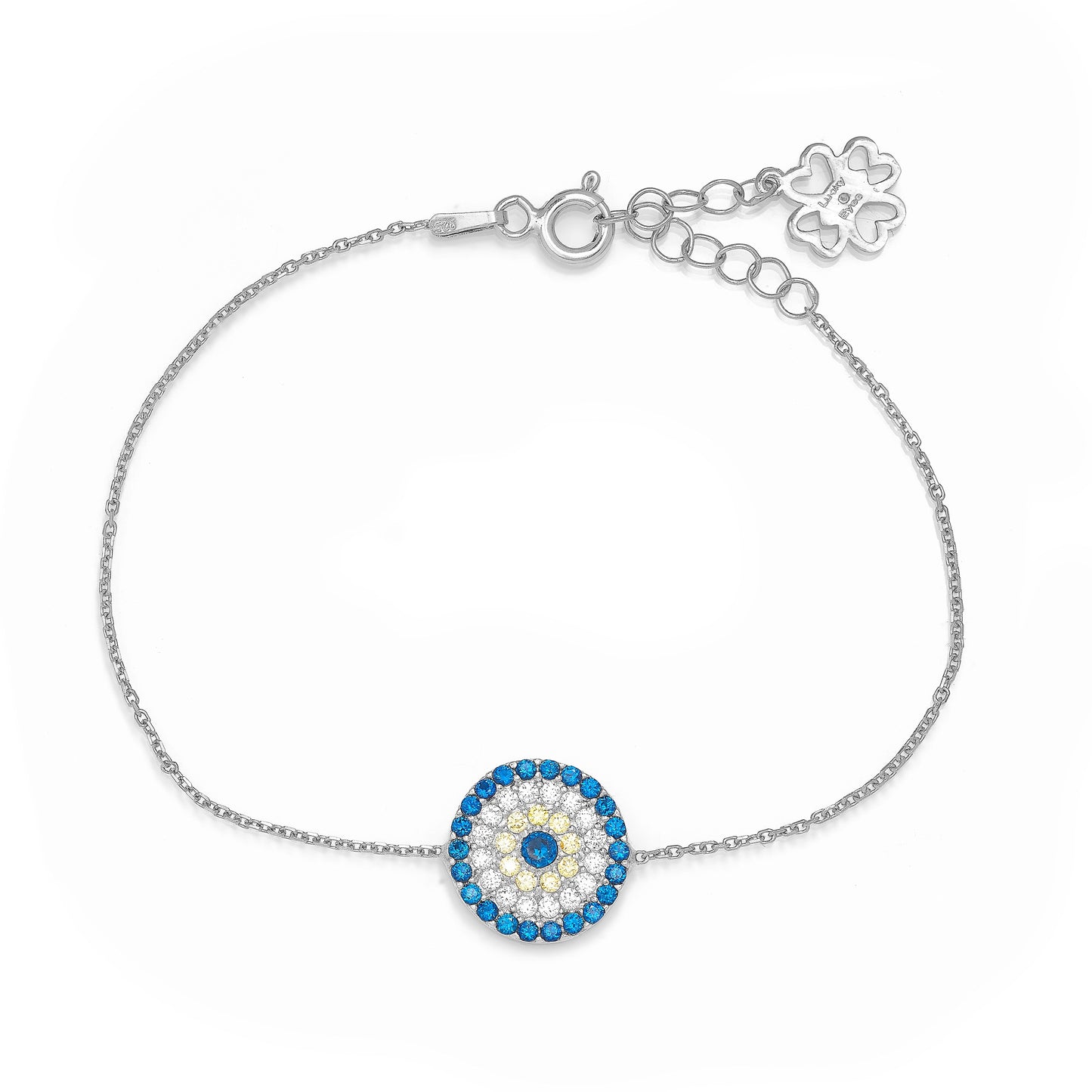 Maxi Evil Eye Bracelet - Round Blue Eye Diam. 13mm