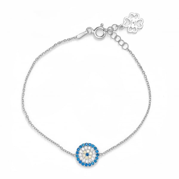 Evil Eye Bracelet Classic Midi Size Round Eye - Midi Size Eye (diam 10mm)