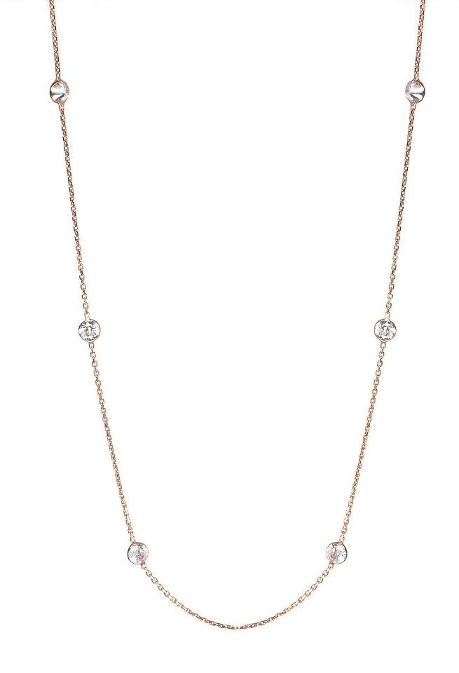 Long Chelsea Necklace With 'Large' Crystals - 110cm