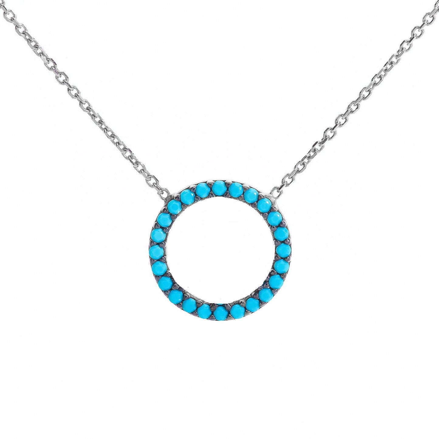 Turquoise Circle of Life Necklace - 'Ibiza Vibes' Collection
