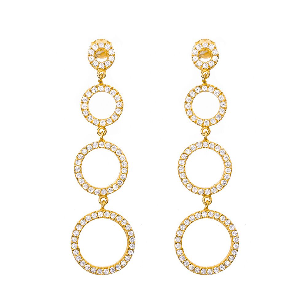 Lucky Eyes Trademark Multi Circles Drop Earrings *Best Seller*