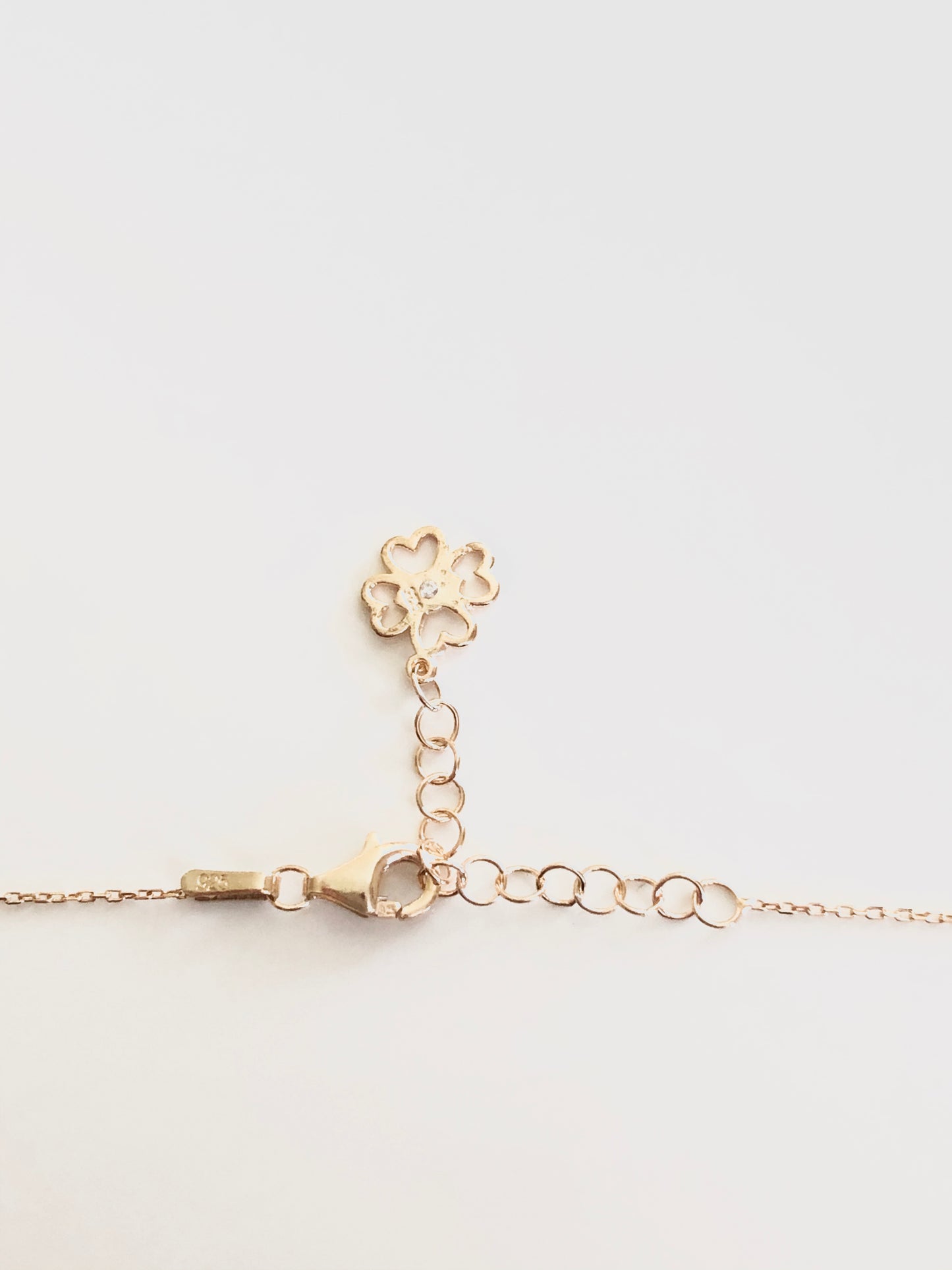 Alphabet C Letter - Opal Necklace