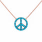 Lucky Eyes Turquoise Peace Necklace - 'Ibiza Vibes' Collection