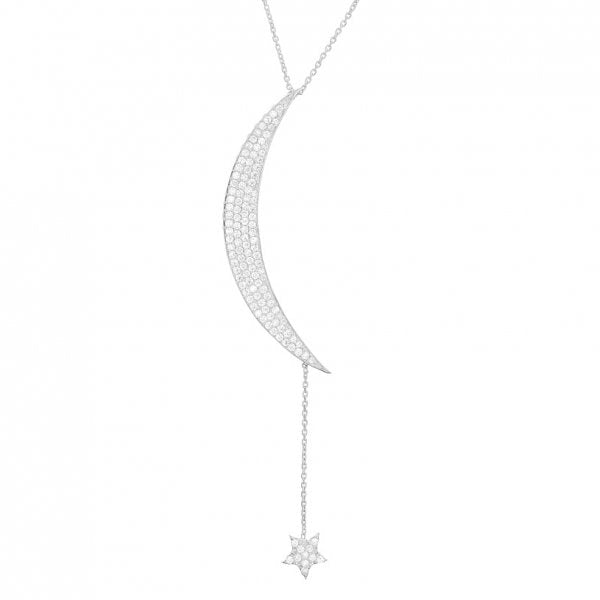 Moon and Star Necklace As Seen in Sex and the City 2 on Sarah Jessica Parker (Carrie Bradshaw)