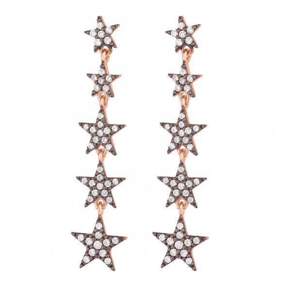 Star Drop Earrings for Pierced Ears * As seen in Sunday You Magazine*