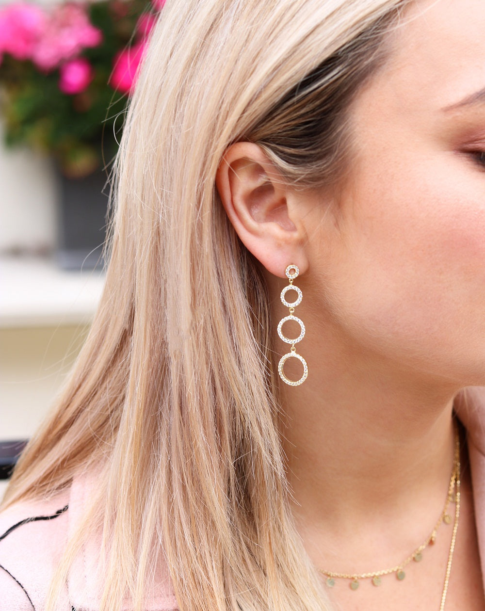Lucky Eyes Trademark Multi Circles Drop Earrings *Best Seller*
