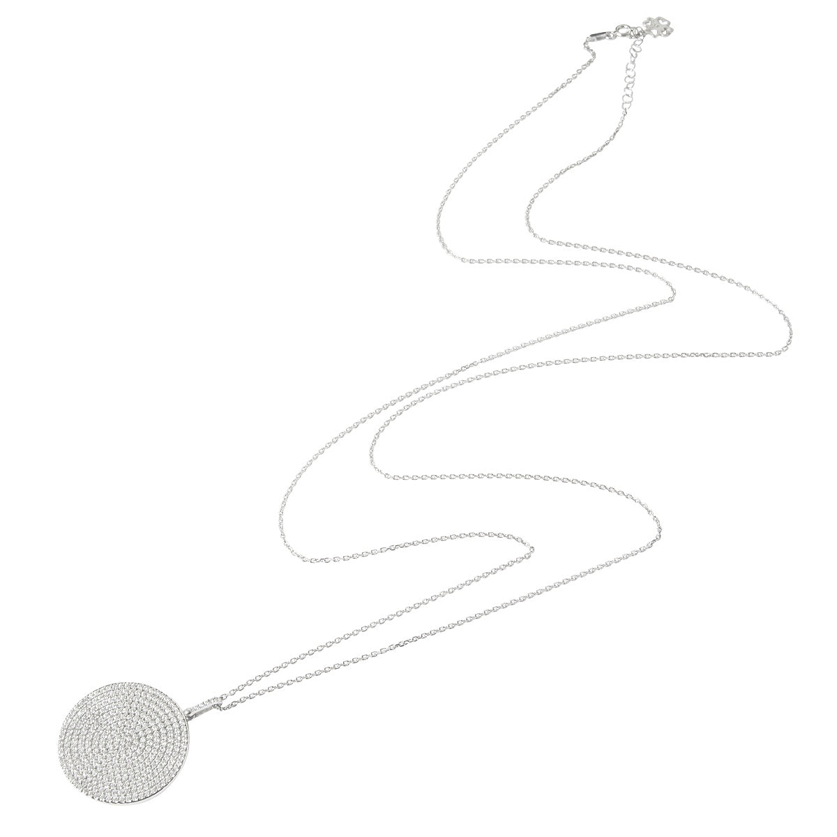 XL Disco Disk Necklace on a 90cm Chain
