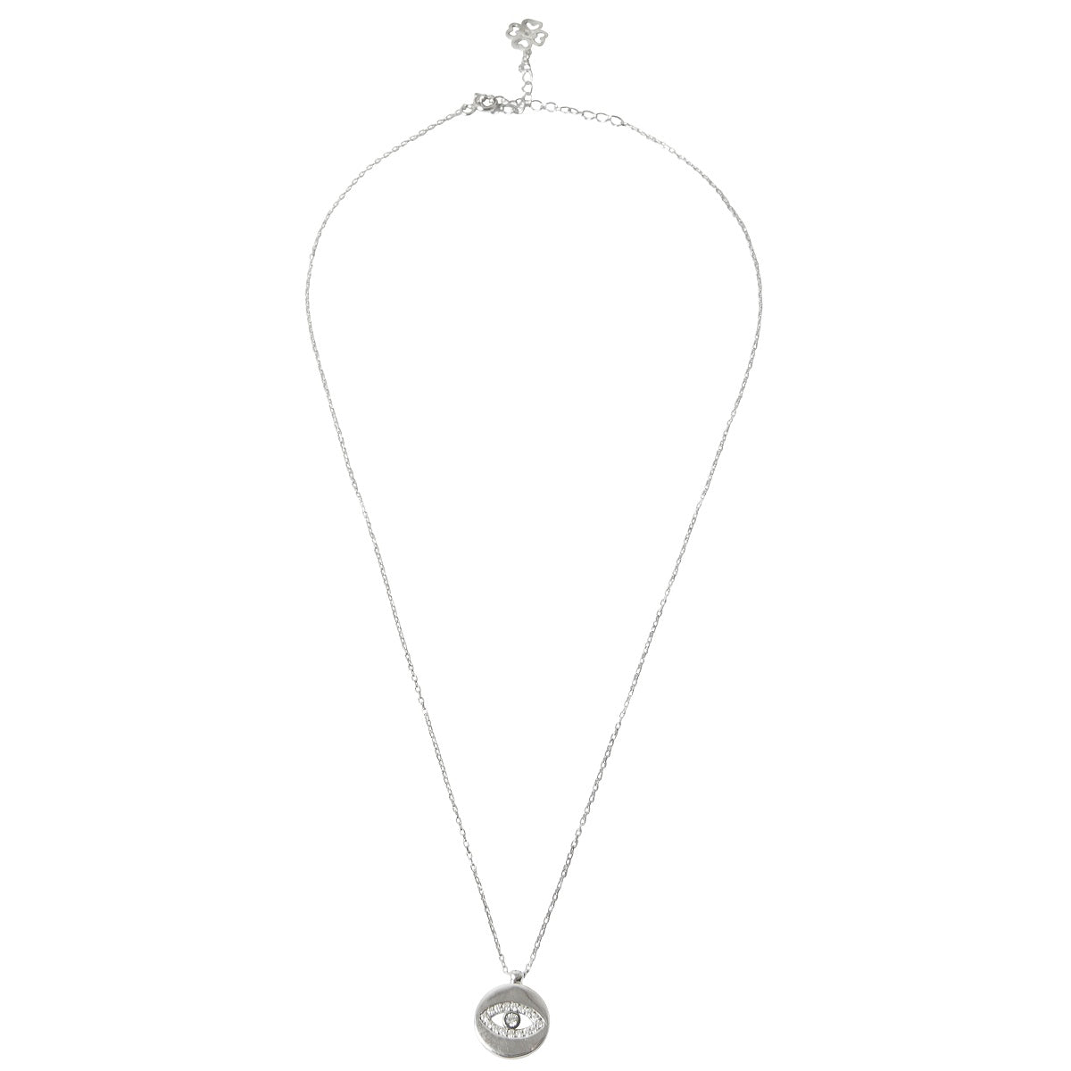 Round Coin Evil Eye Necklace - New Design