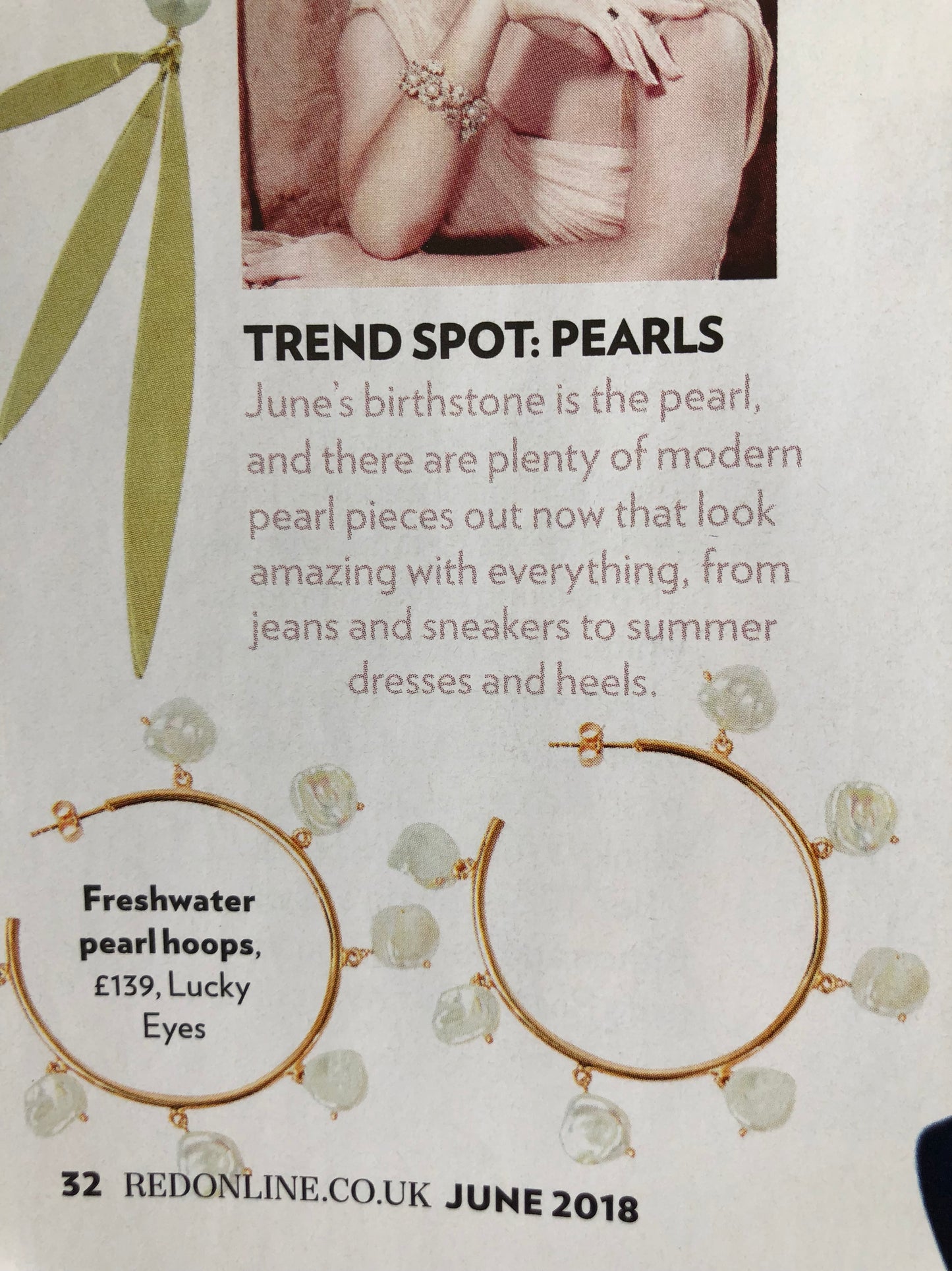 Baroque Pearl Large Hoops as seen in Vogue Paris