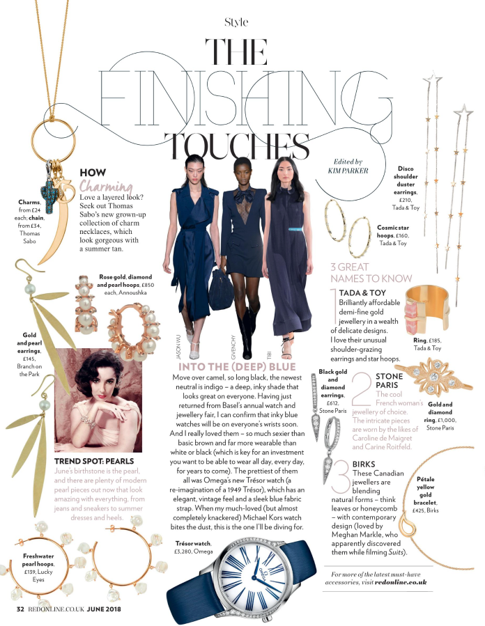 Baroque Pearl Large Hoops as seen in Vogue Paris