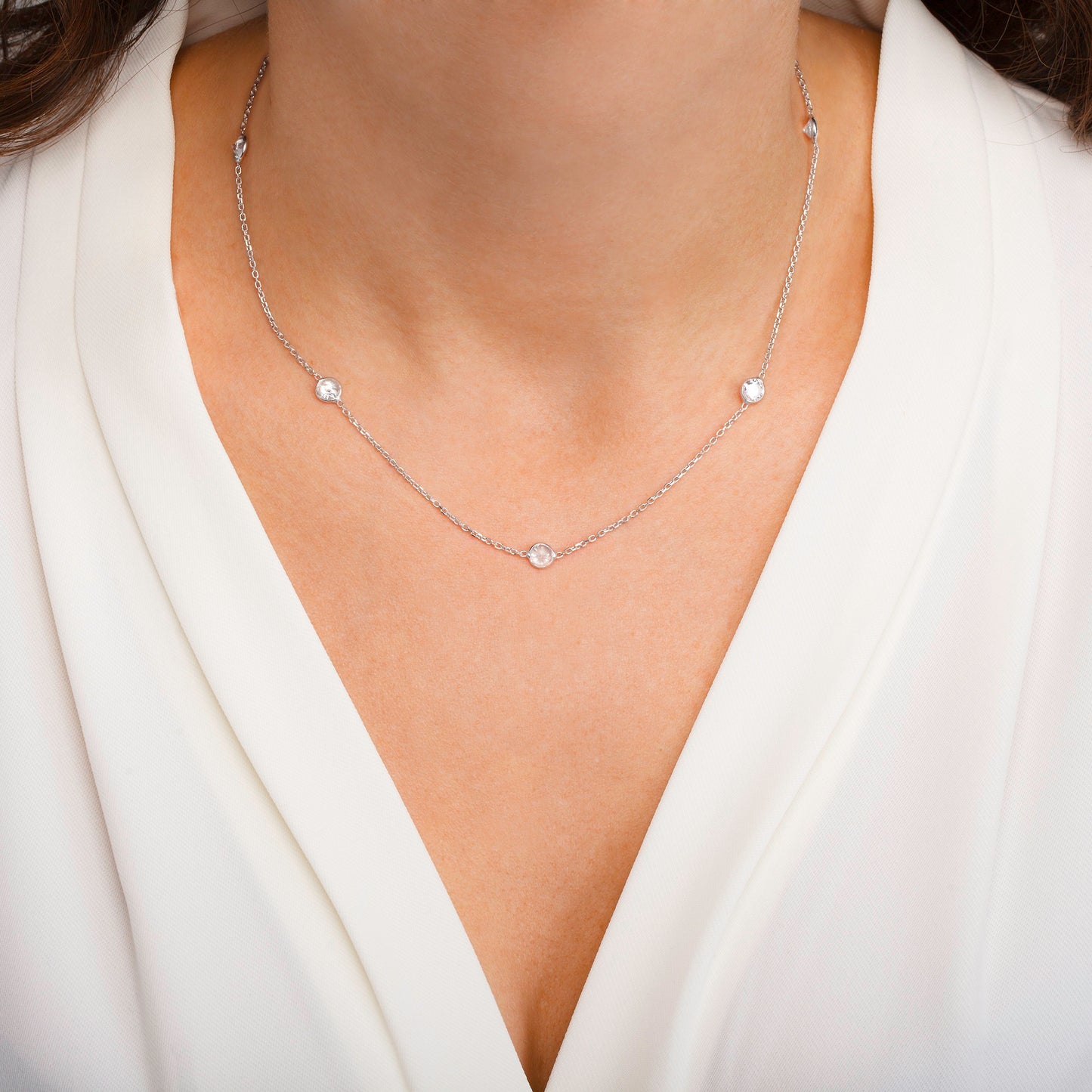 Chelsea Station Short Necklace With 'Large' Crystals ~ 17''