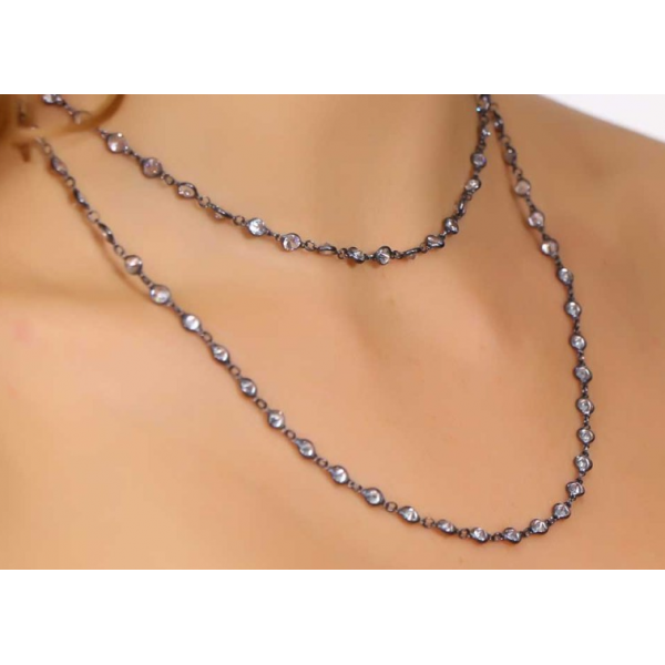 Long Crystal Mayfair Necklace || 110cm ||
