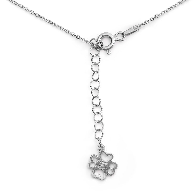 Alphabet B Letter - Opal Necklace