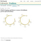 Baroque Pearl Large Hoops as seen in Vogue Paris - Rose Gold