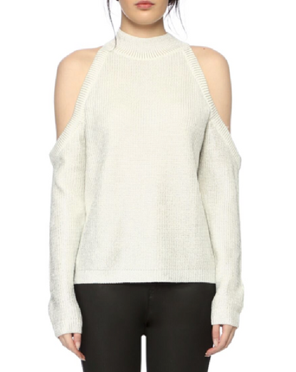 Ella Beige Jumper with Shoulder Detail