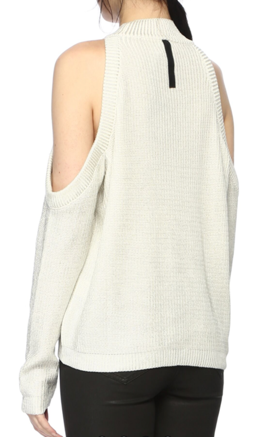 Ella Beige Jumper with Shoulder Detail