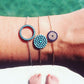 Turquoise Maxi Size Pave Disk Bracelet - 'Ibiza Vibes' Collection