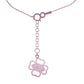 Pink "love" script necklace