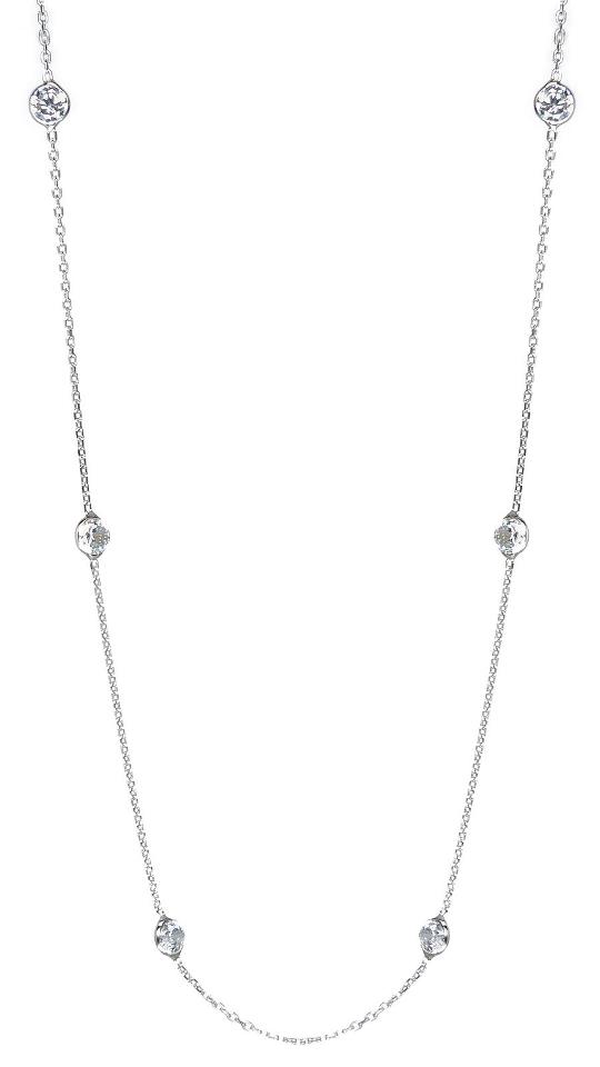 Long Chelsea Necklace With 'Large' Crystals - 110cm