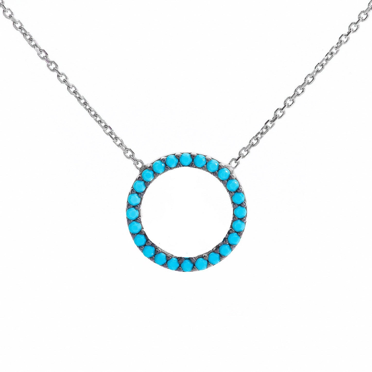 Turquoise Circle of Life Necklace - 'Ibiza Vibes' Collection