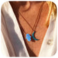 Turquoise Mini Moon Necklace - 'Ibiza Vibes' Collection