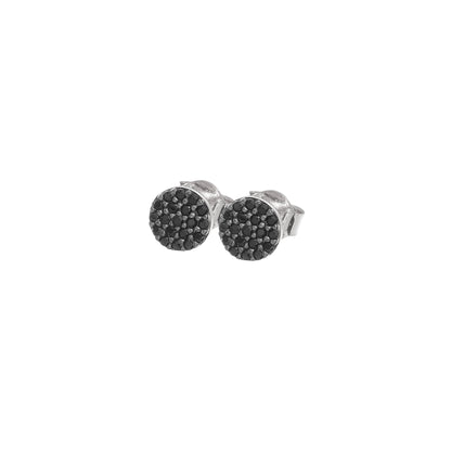 Mini Black Crystal Studs for Pierced Ears