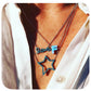 Turquoise "love" Scripted Necklace - 'Ibiza Vibes' Collection