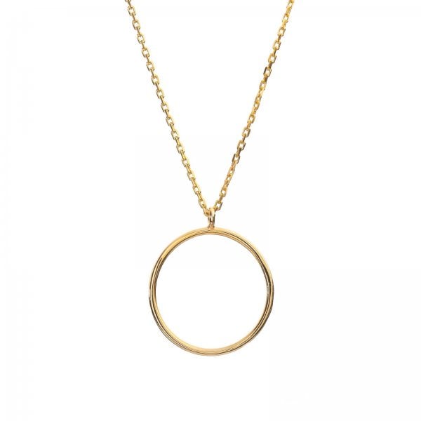 Plain Circle Necklace Perfect for Layering with Our Longer Necklaces