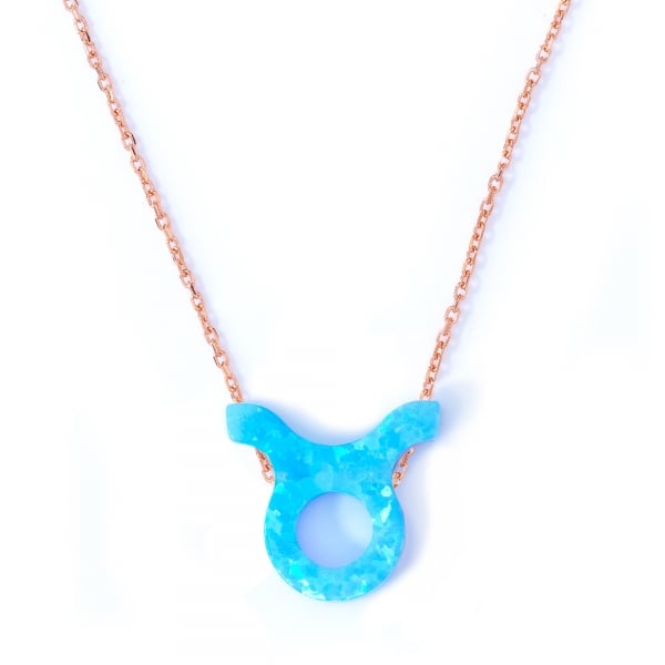 Taurus Opal Zodiac Necklace