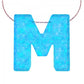 Alphabet M Letter - Opal Necklace