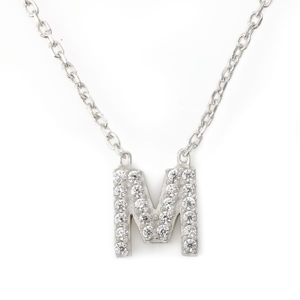 Mini Alphabet " M " Necklace