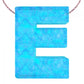 Alphabet E Letter - Opal Necklace