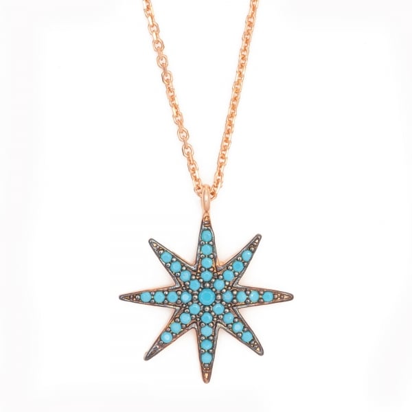 Turquoise Sun Necklace - 'Ibiza Vibes' Collection