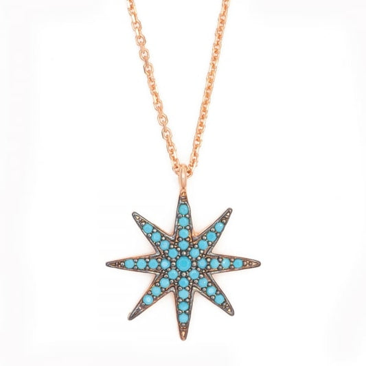 Turquoise Sun Necklace - 'Ibiza Vibes' Collection