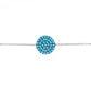 Turquoise Midi Size Pave Disk Bracelet - 'Ibiza Vibes' Collection
