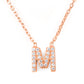 Mini Alphabet " M " Necklace