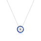 Evil Eye Necklace - 10mm Diam Midi Size