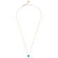 Turquoise Tiny Mini Disc Necklace - 'Ibiza Vibes' Collection