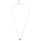 Turquoise Tiny Mini Disc Necklace - 'Ibiza Vibes' Collection
