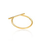 Diamond Nicky T bar ring in 9ct Yellow Gold - Various Sizes