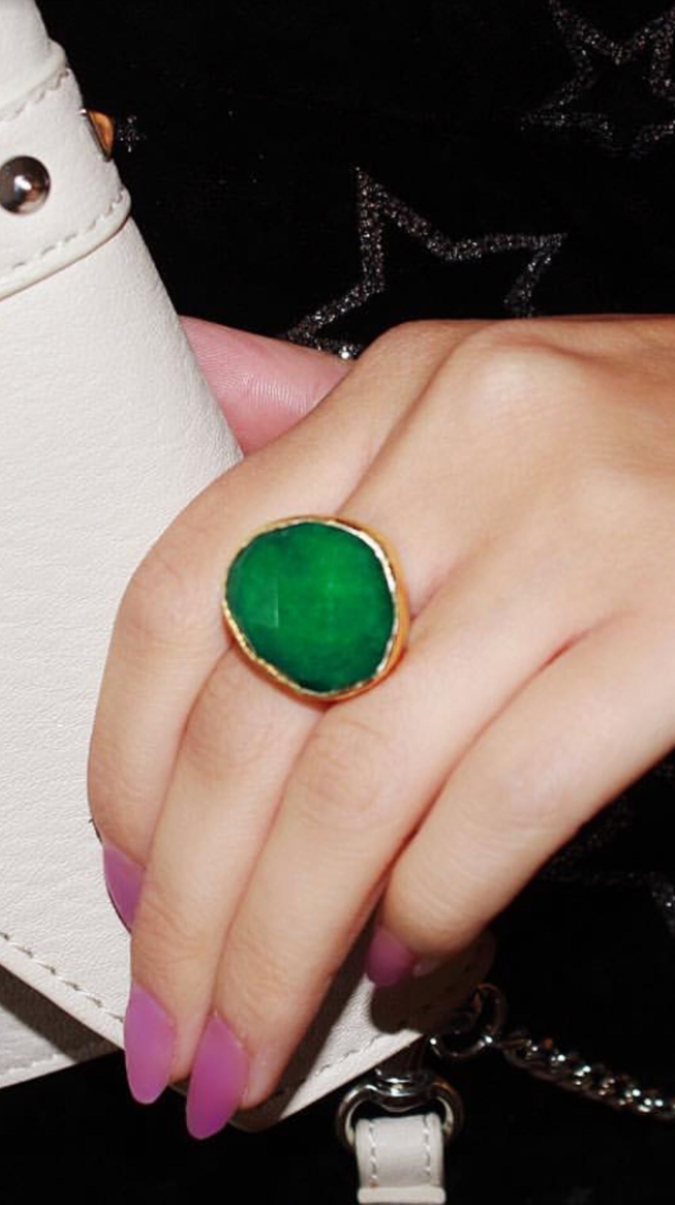 Emerald Ring In 18kt Yellow Gold Vermeil