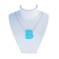 Alphabet B Letter - Opal Necklace