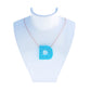 Alphabet D Necklace - Opal Necklace