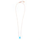 Gemini Opal Zodiac Necklace in Rose Gold only